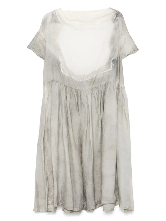 Painted-Effect Midi Dress
