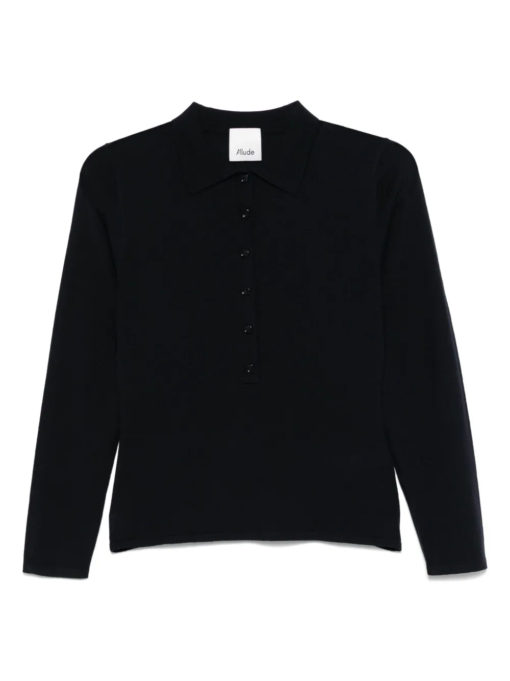 Fine-Knit Polo Shirt