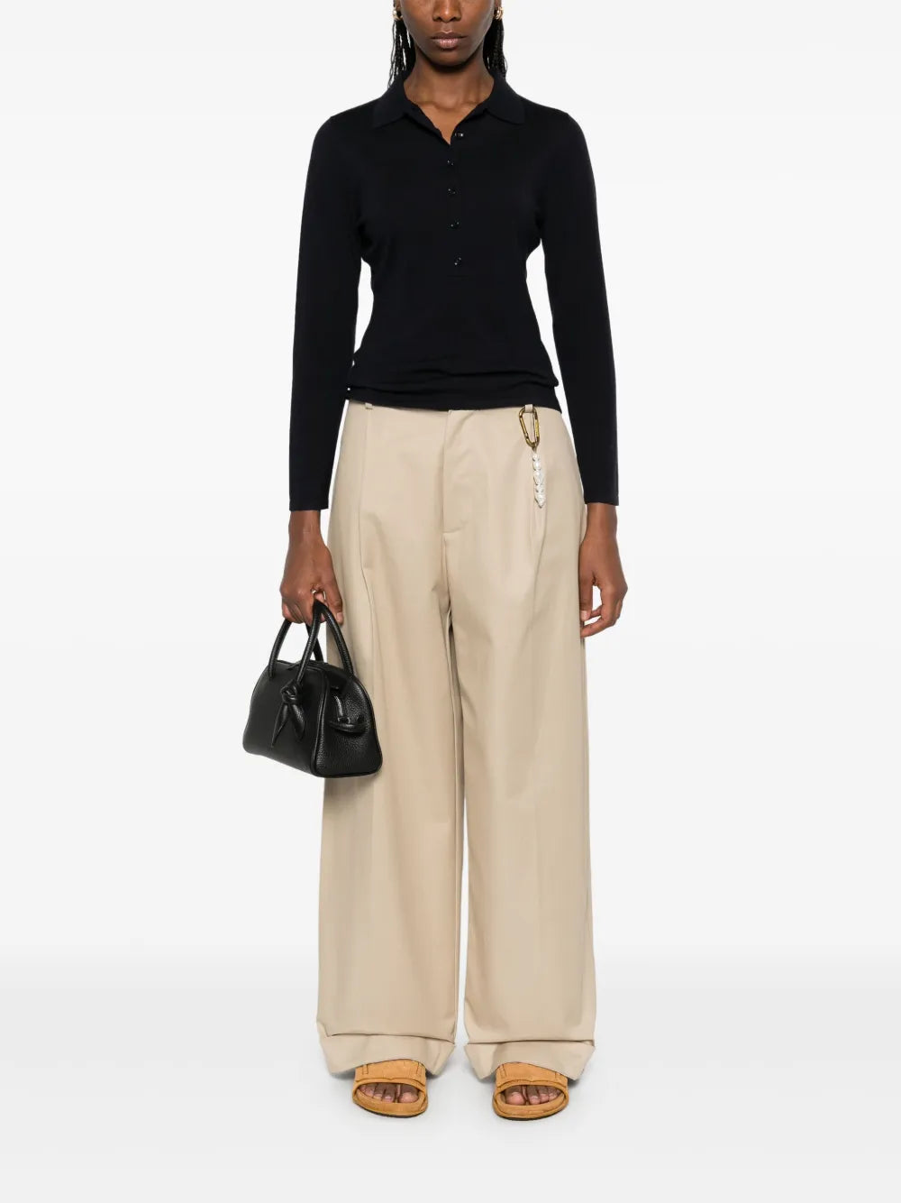 Fine-Knit Polo Shirt