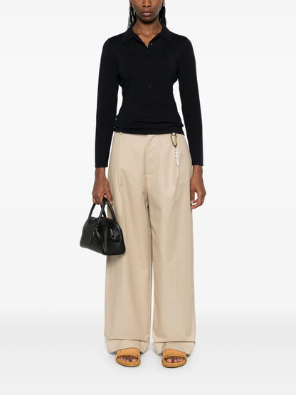 Fine-Knit Polo Shirt