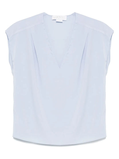Cap-Sleeve Blouse
