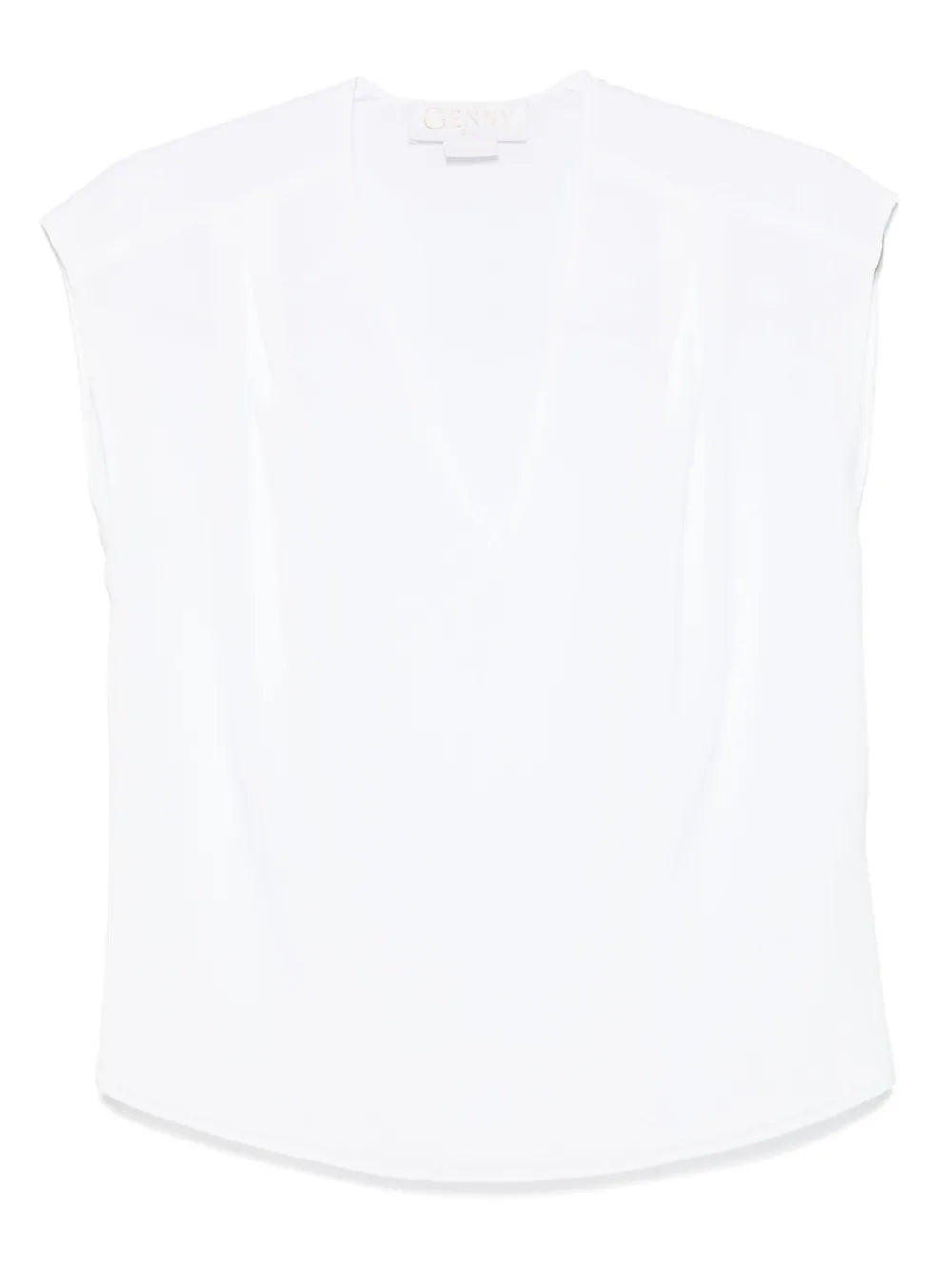 Cap-Sleeve Blouse