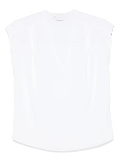 Cap-Sleeve Blouse