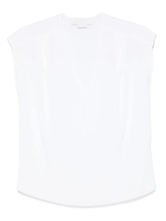 Cap-Sleeve Blouse