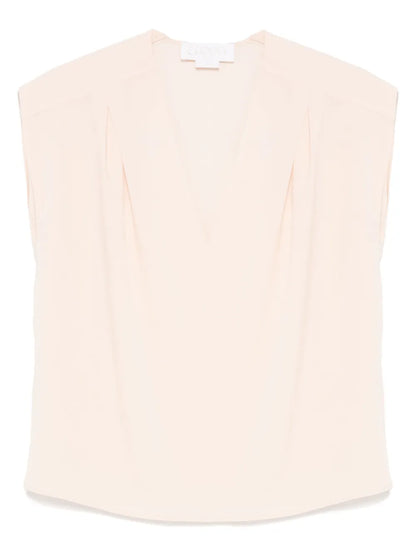 Cap-Sleeve Blouse