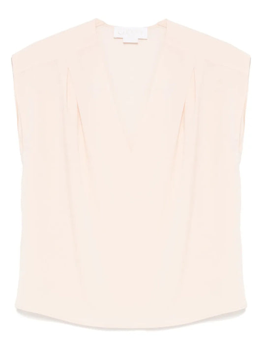 Cap-Sleeve Blouse