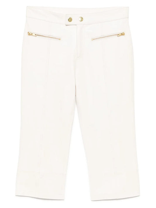 Downtown Leather Cropped Trousers