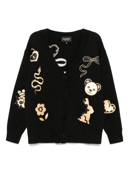 Playful Patchwork Cardigan