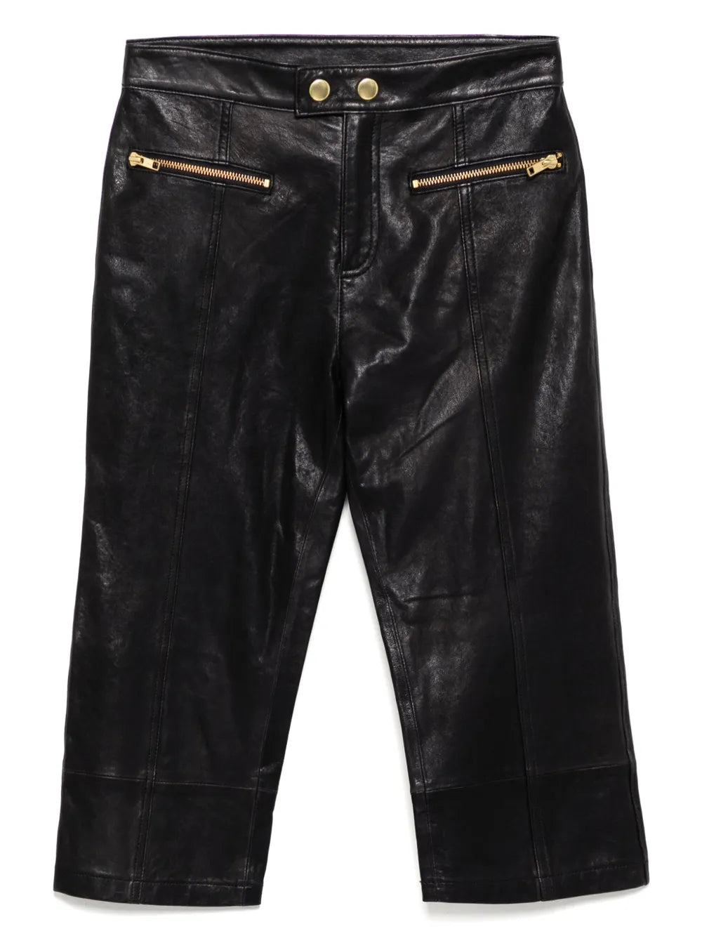 Downtown Leather Cropped Trousers