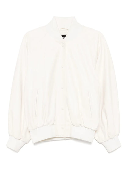 Downtown Leather Bomber Jacket