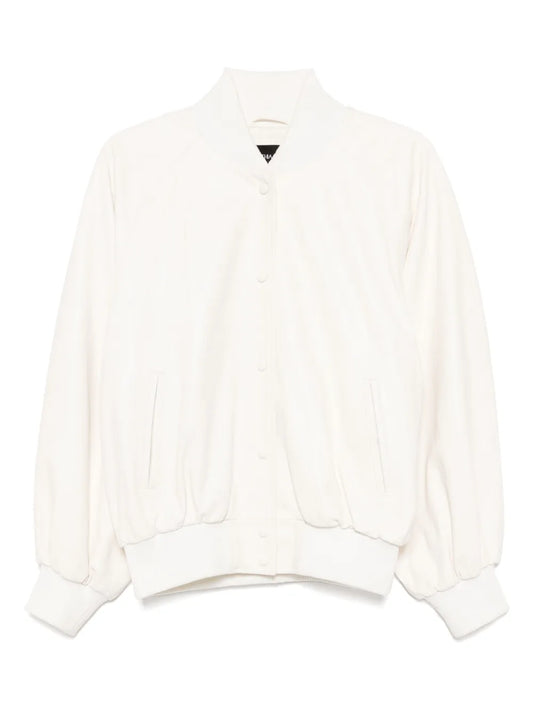 Downtown Leather Bomber Jacket