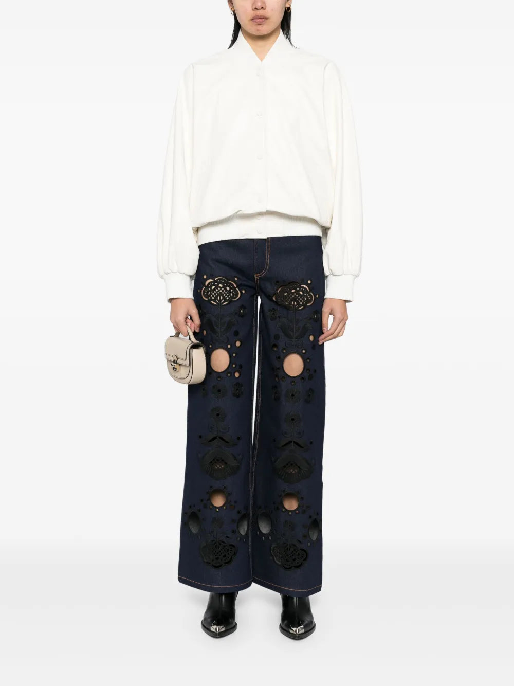 Downtown Leather Bomber Jacket