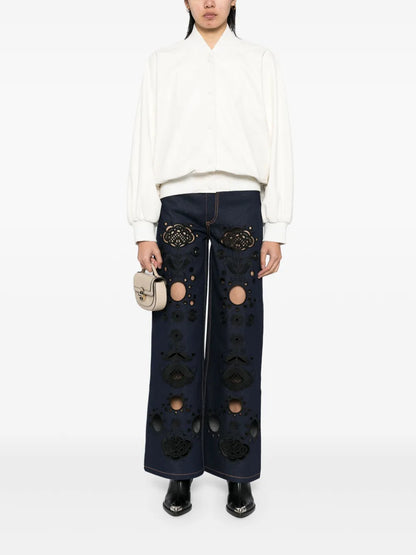 Downtown Leather Bomber Jacket