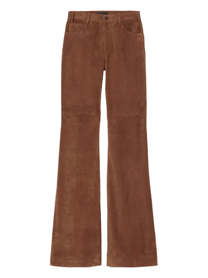 Roe Flared Suede Trousers