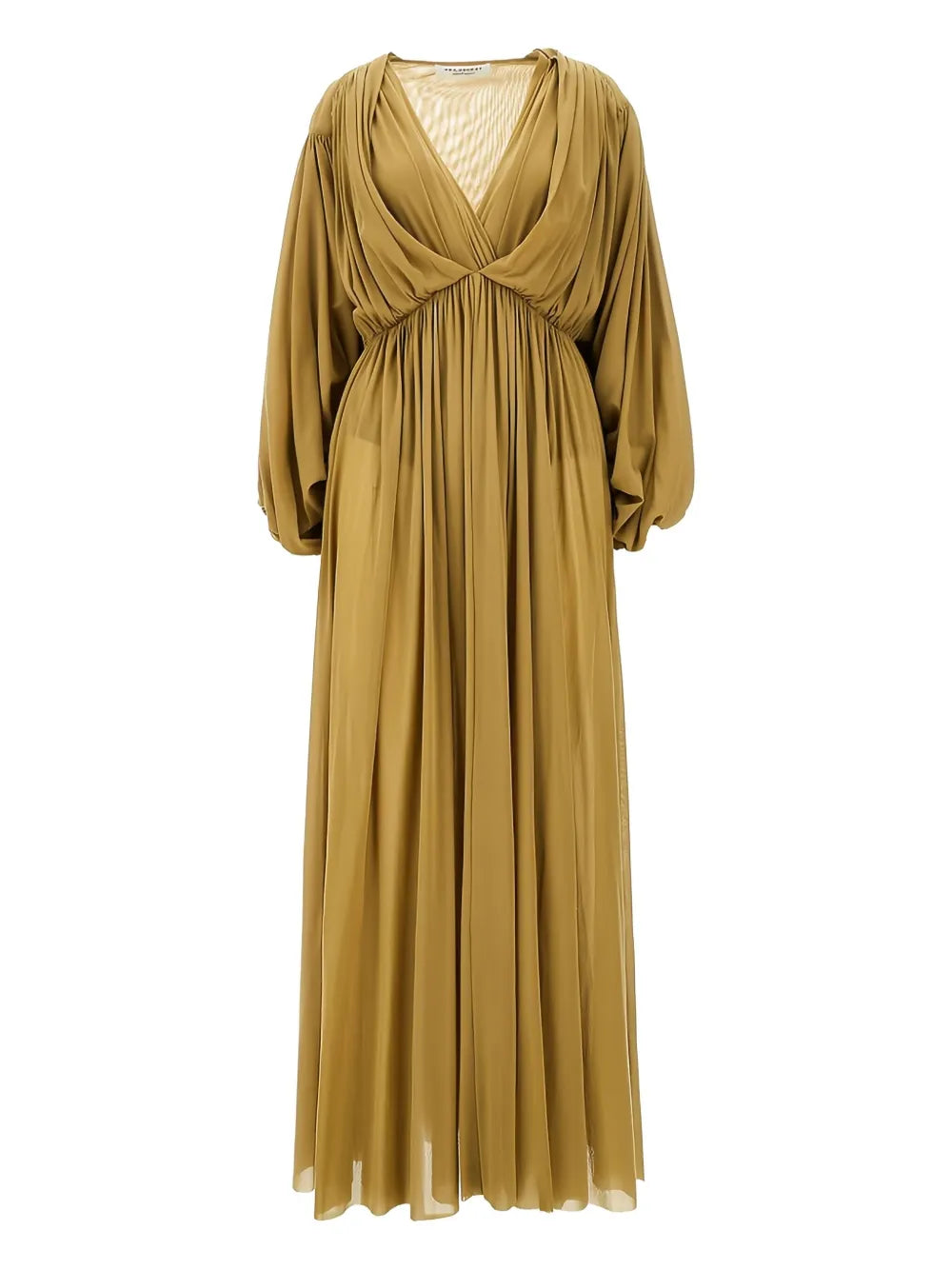 Puff-Sleeve Maxi Dress