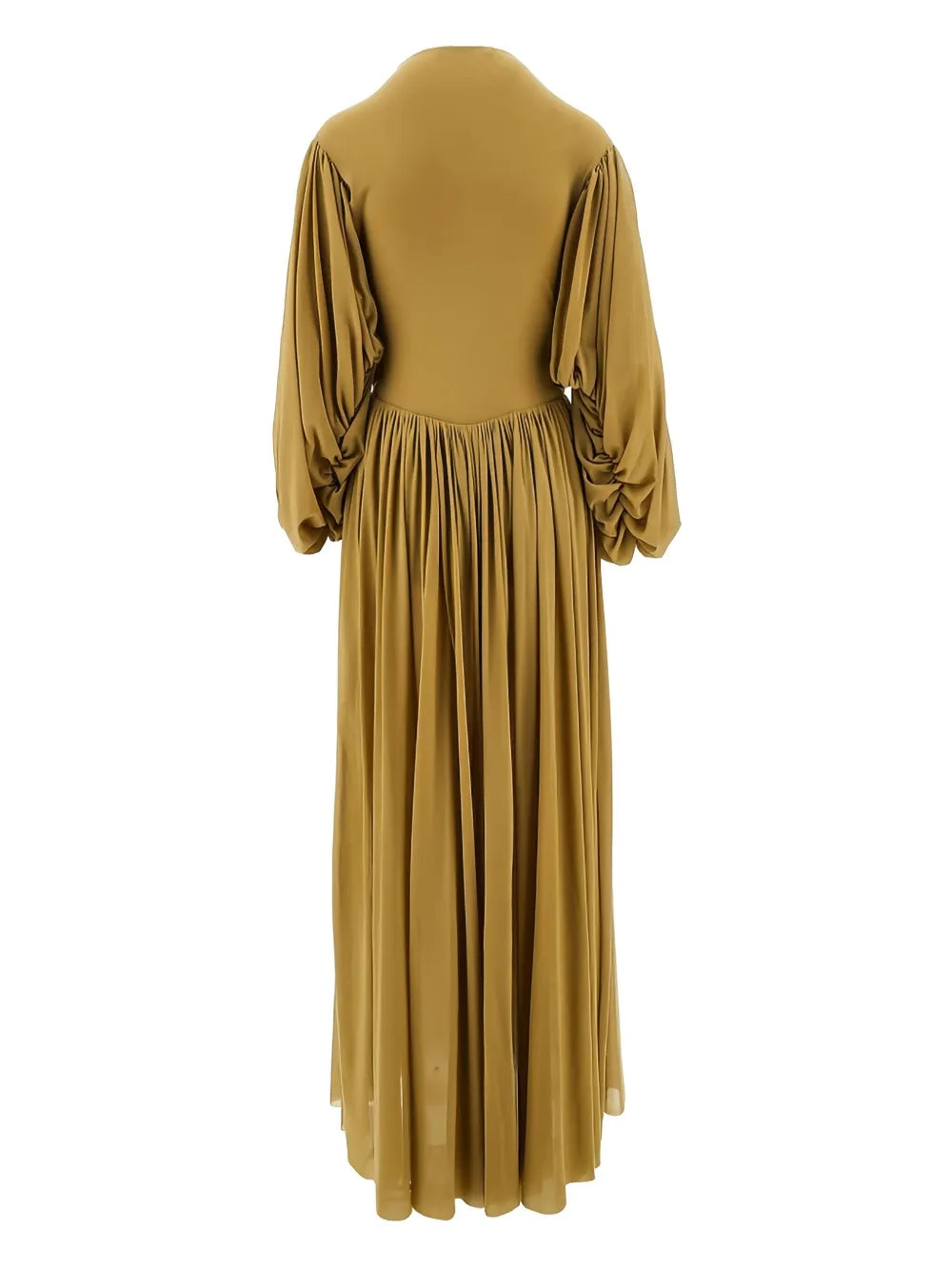 Puff-Sleeve Maxi Dress
