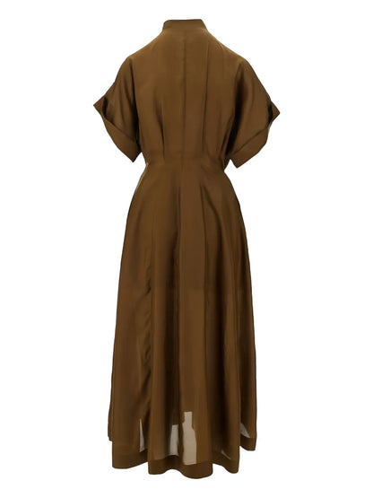 Silk Midi Dress