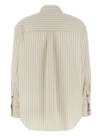 Striped Button-Up Shirt
