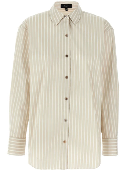 Striped Button-Up Shirt