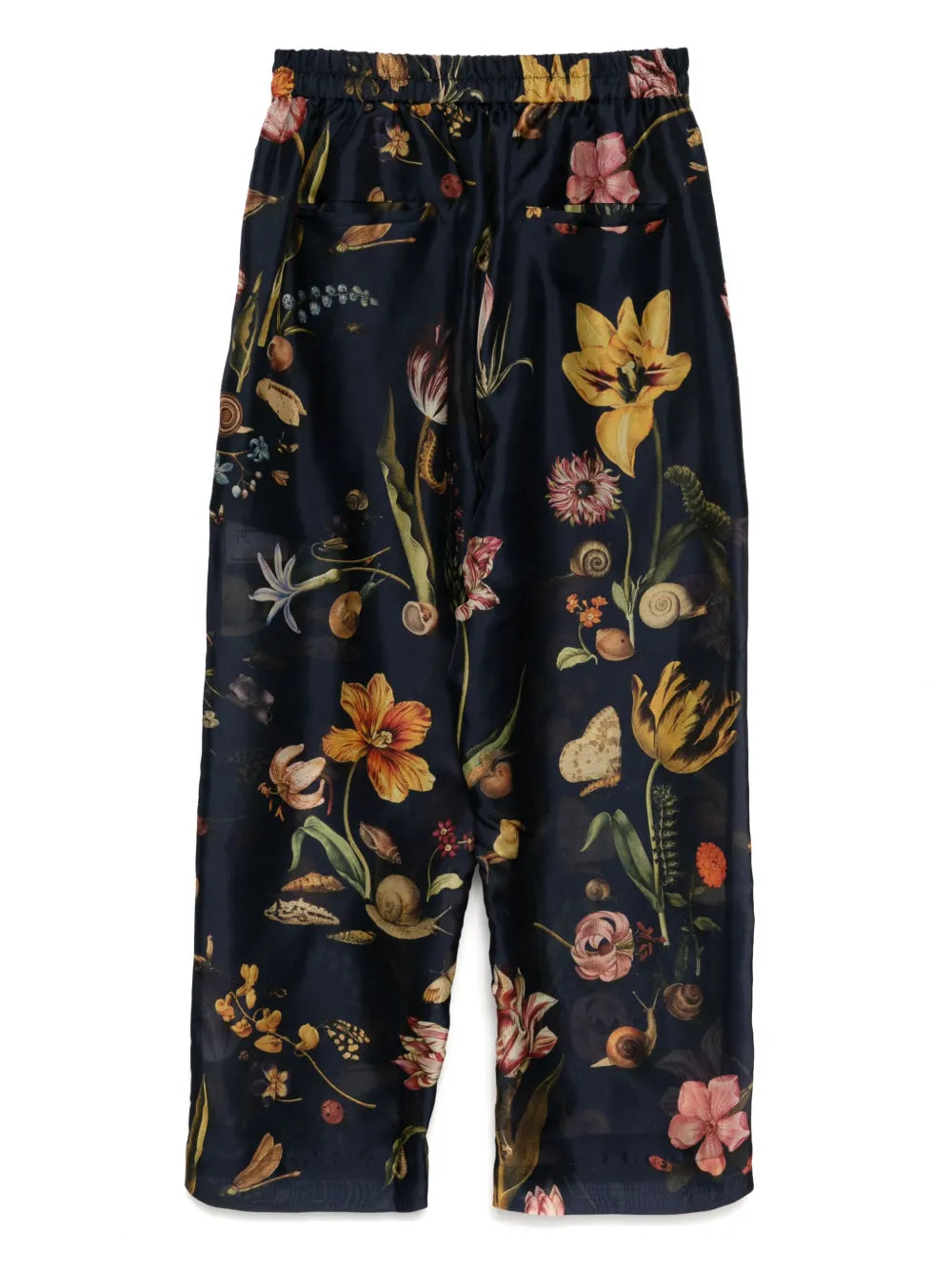 Silk Cropped Trousers