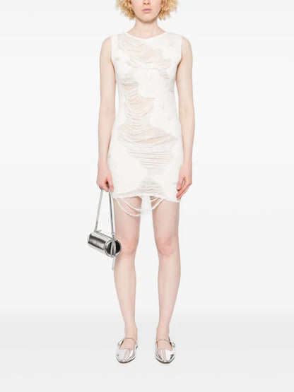 Distressed Mini Dress