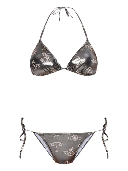 Orb-Print Bikini Set