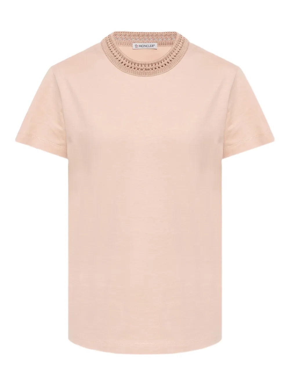 Crochet-Detail Cotton T-Shirt