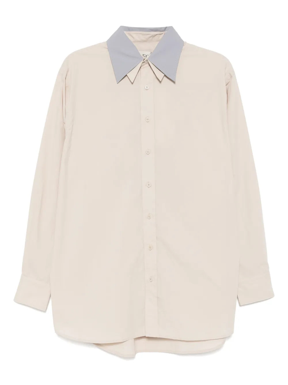 Contrast Double-Collar Shirt