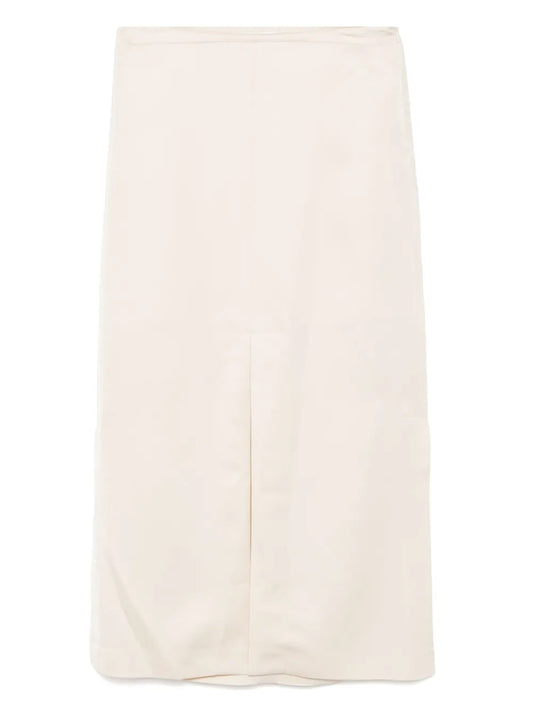 Long Front-Slit Skirt