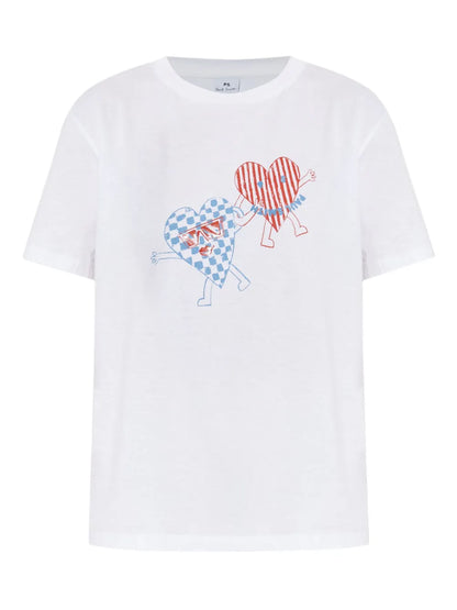 Heart-Print T-Shirt