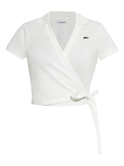 Wrap-Style Polo Top