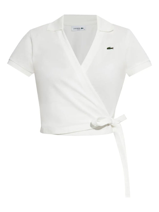 Wrap-Style Polo Top