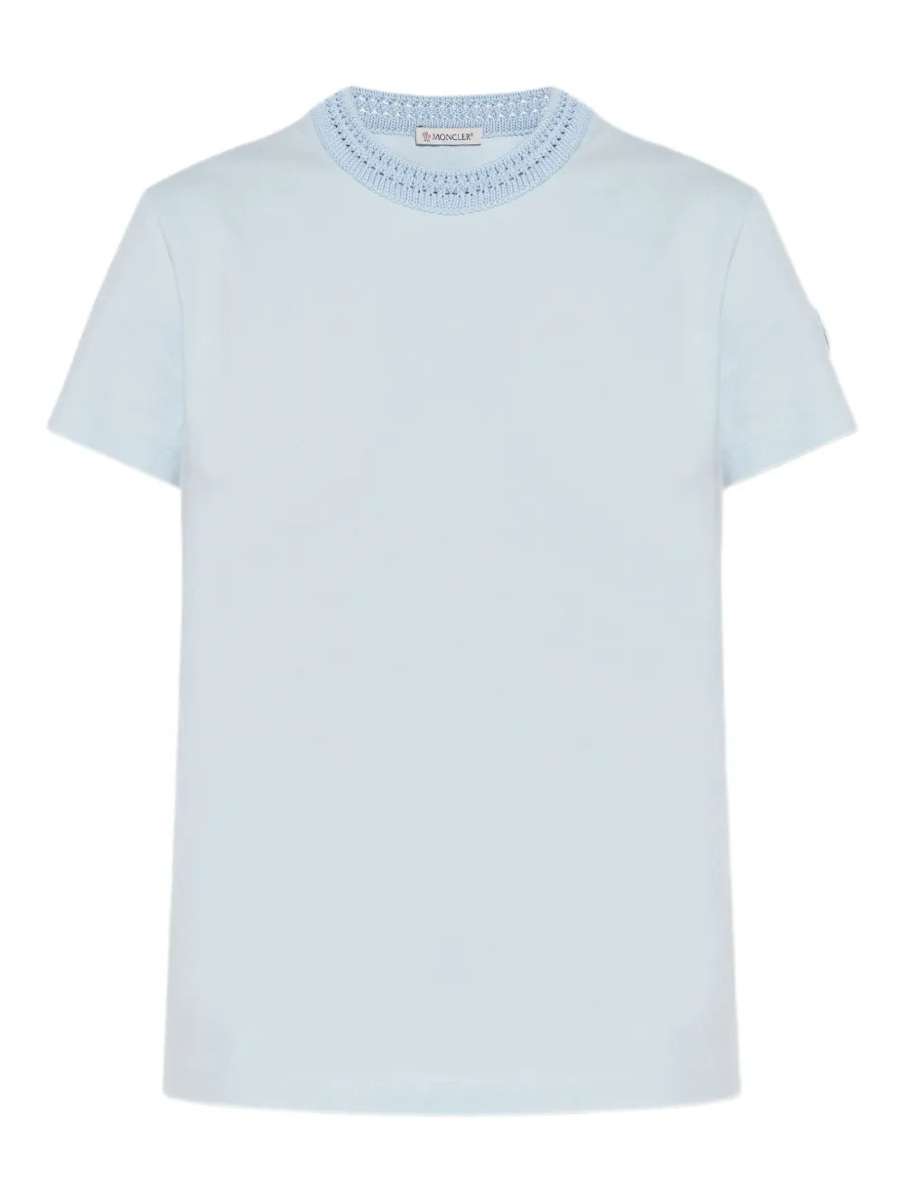 Crochet-Detail Cotton T-Shirt