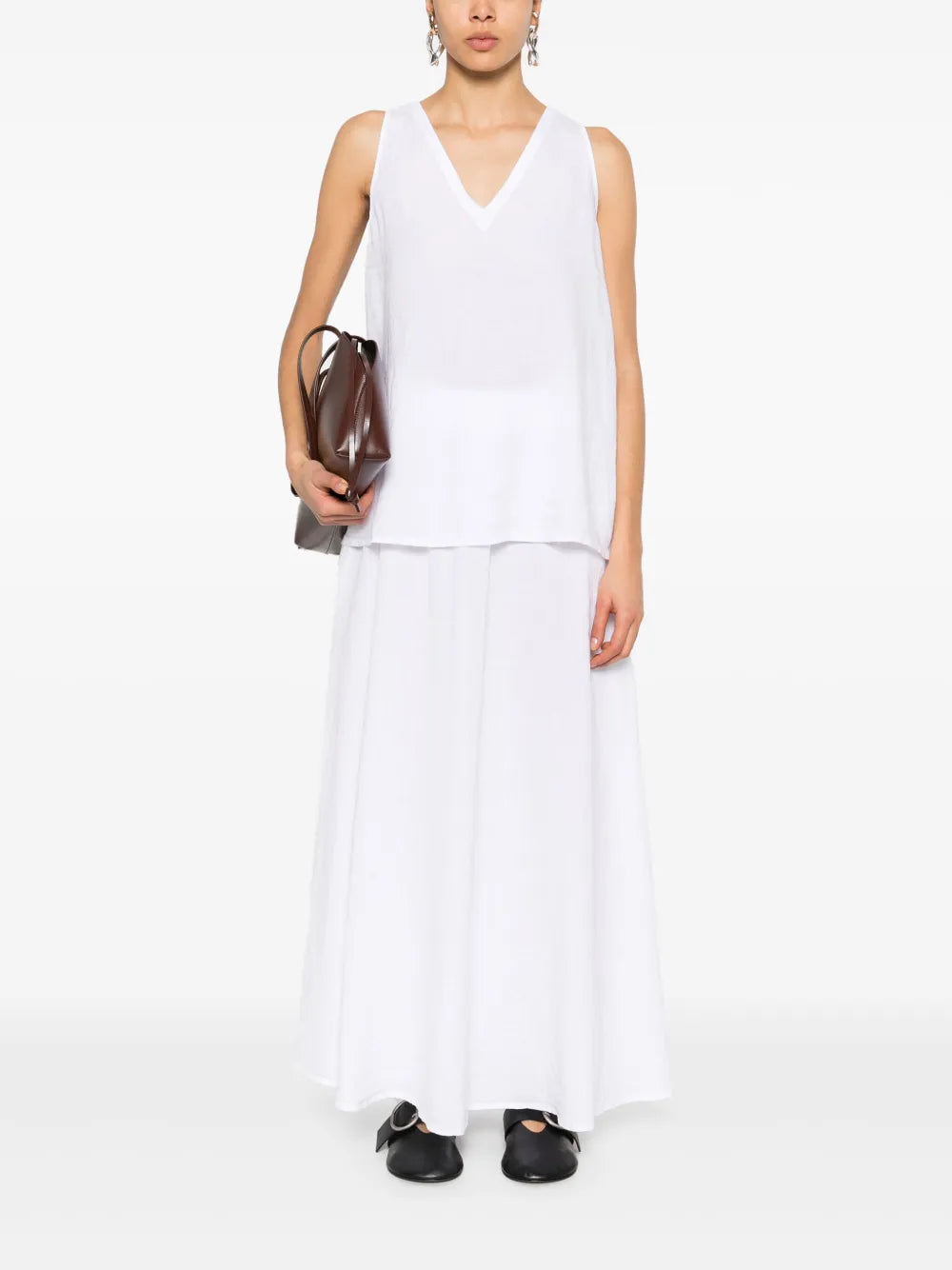 Cotton Midi Skirt
