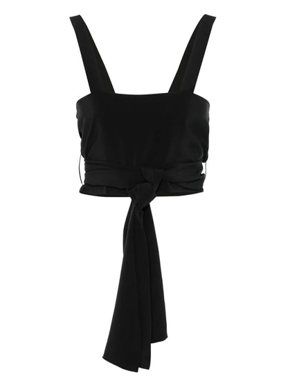 Crepe De Chine Cropped Top