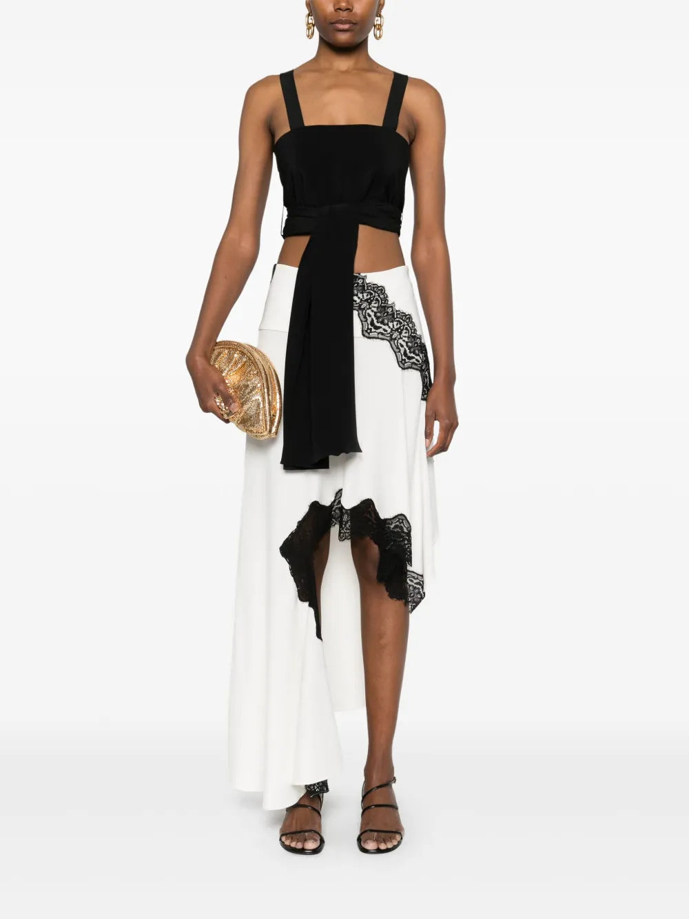 Crepe De Chine Cropped Top