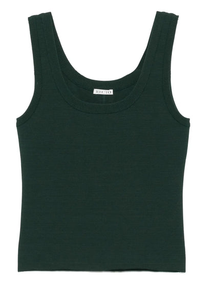 Knitted Scoop-Neck Top