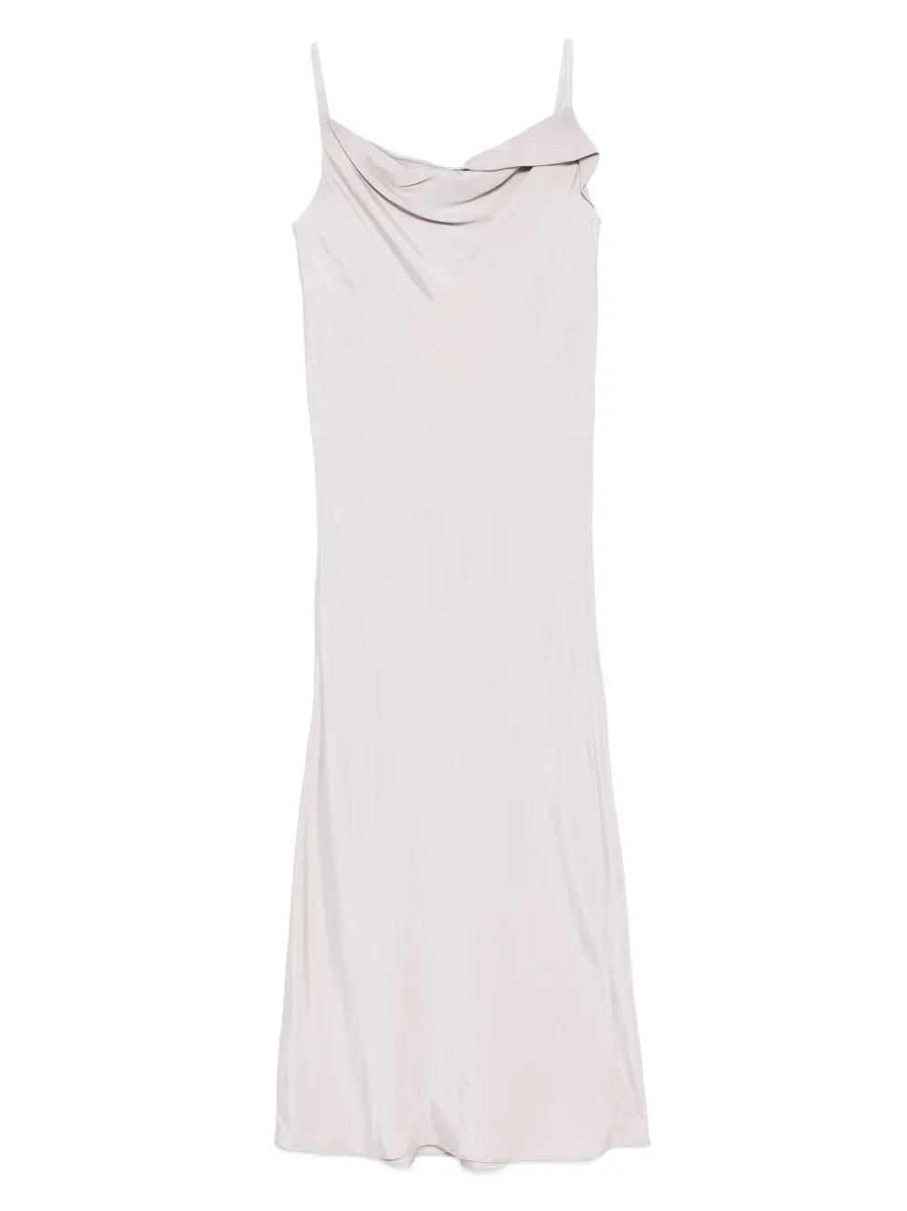 Drapery Neckline Slip Dress