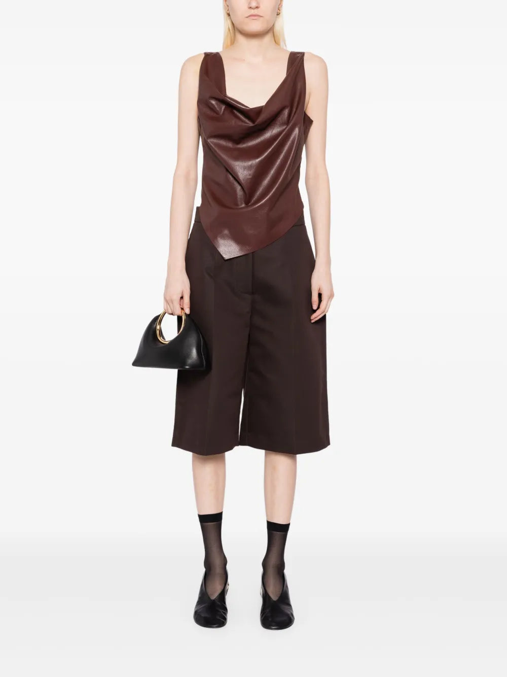 Pleat Detail Shorts