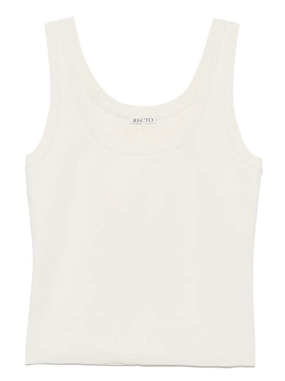 Knitted Scoop-Neck Top