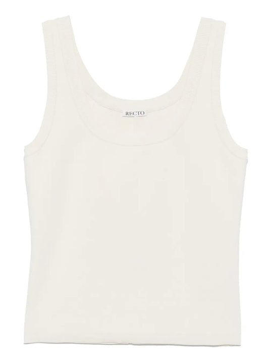 Knitted Scoop-Neck Top