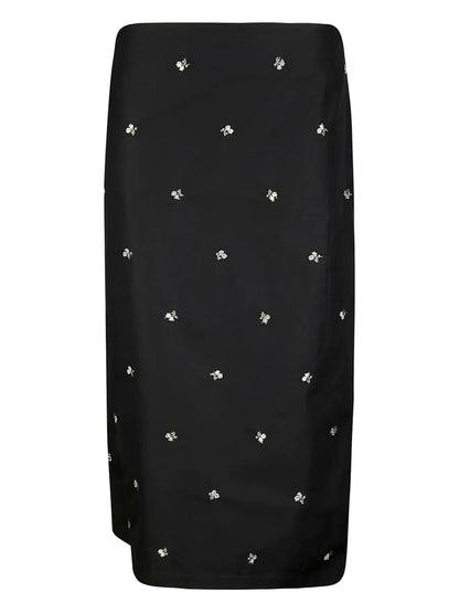 Cotton Midi Skirt