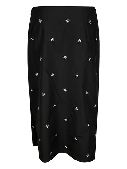 Cotton Midi Skirt