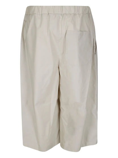 Waxed Poplin Shorts