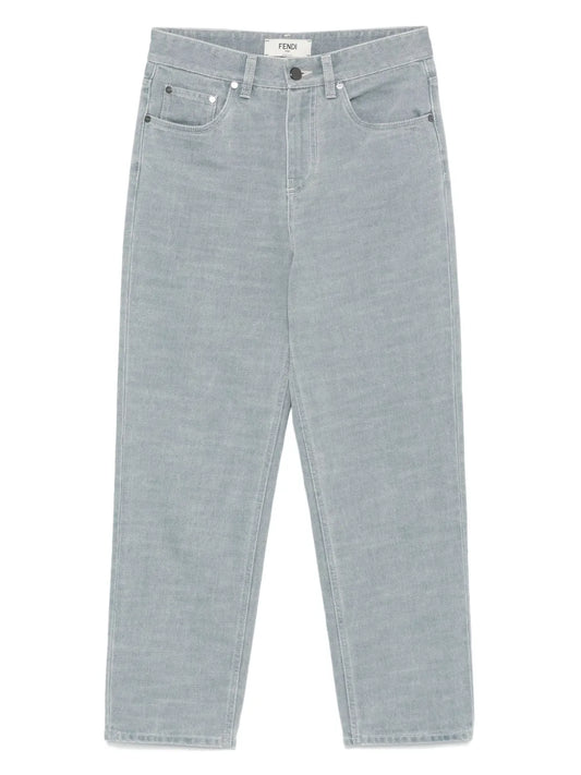 Logo-Embossed Jeans
