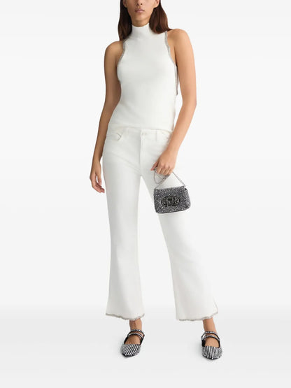 Rhinestone-Embellished Jeans