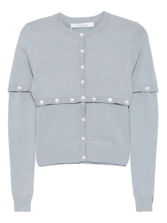 Logo-Embroidered Cardigan