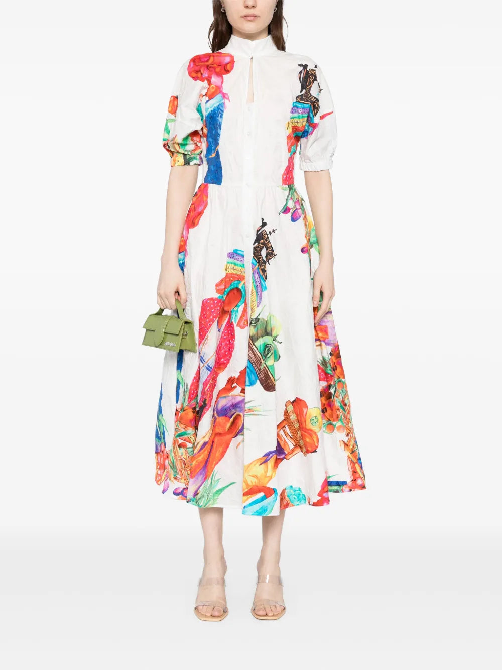 Printed Midi Dress