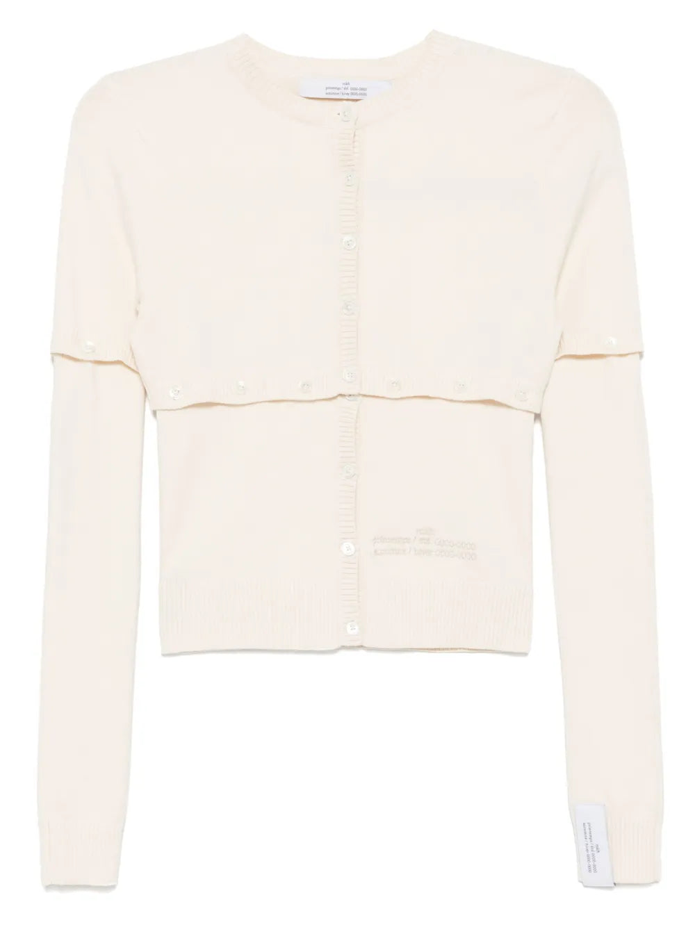 Logo-Embroidered Cardigan