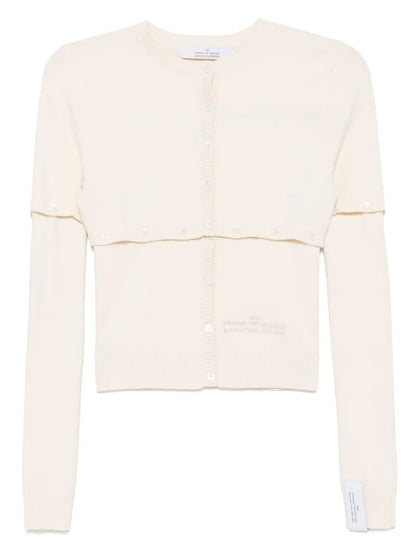 Logo-Embroidered Cardigan